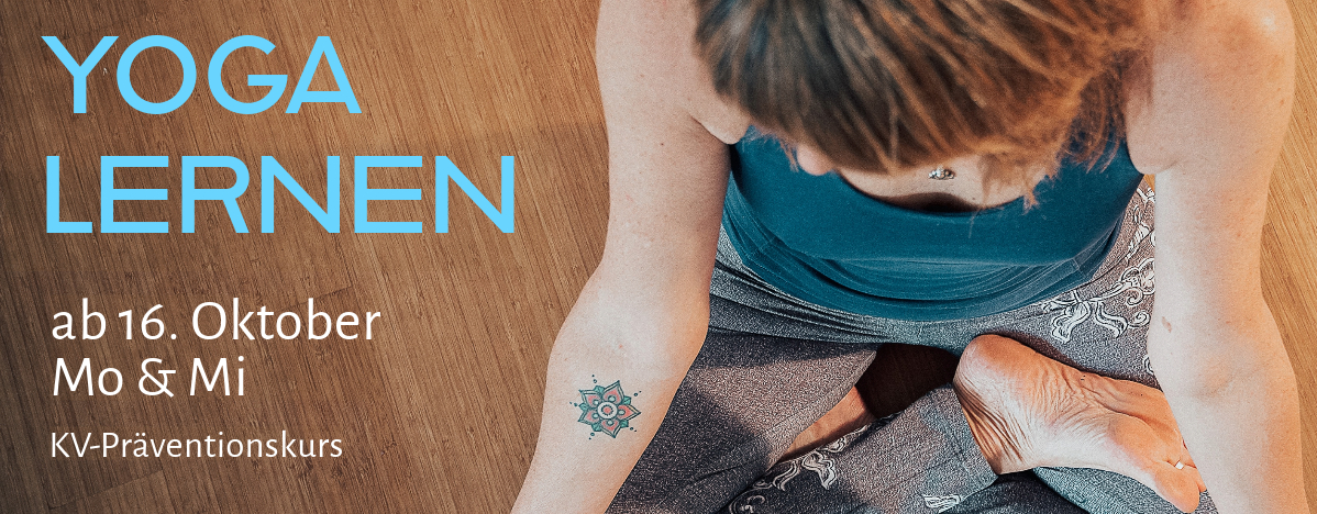 Yoga Lernen Einsteigerkurs KV-Prävention Position Lotus